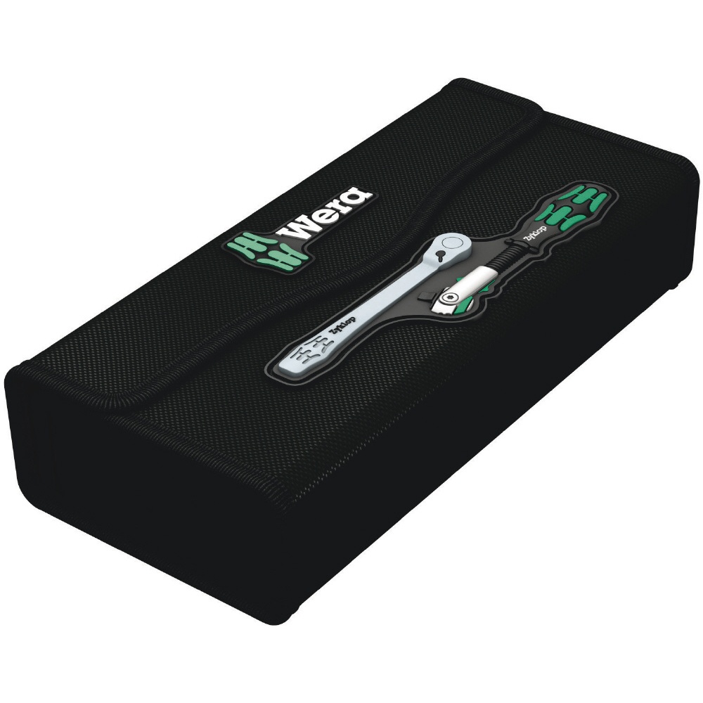 WERA ヴェラ 8点組 クラフトフォームコンパクト 差込6.35mm Zyklopラチェットハンドル/アダプターセット 収納ケース付【135949】