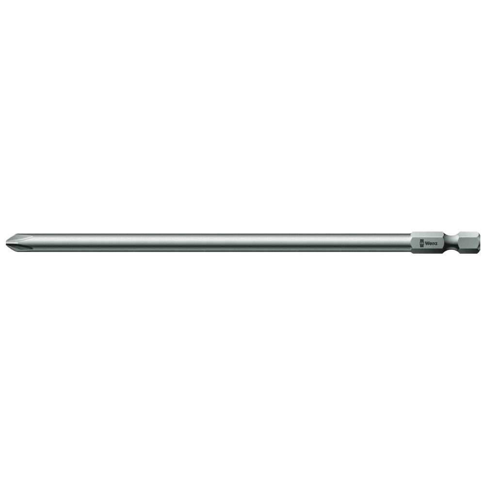 WERA ヴェラ プラスねじ用 ロング ドライバービット 差込6.35mm 刃先サイズPH2 全長152mm【136306】