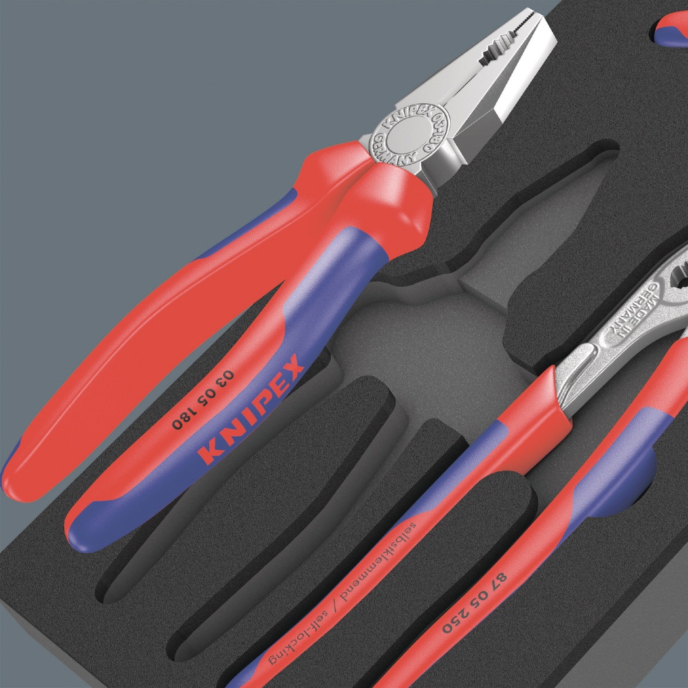 WERA ヴェラ 3点組 KNIPEXプライヤーセット フォームインサート付【150180】