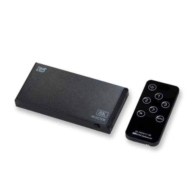 8K60Hz/4K120Hz対応 3入力1出力 HDMI切替器【RS-HDSW31-8K】