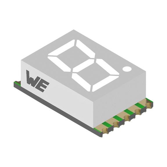 LED DISPLAY 7-SEG CMN AND BRIGHT GRN 157102V12800 WURTH ELEKTRONIK製｜電子 ...