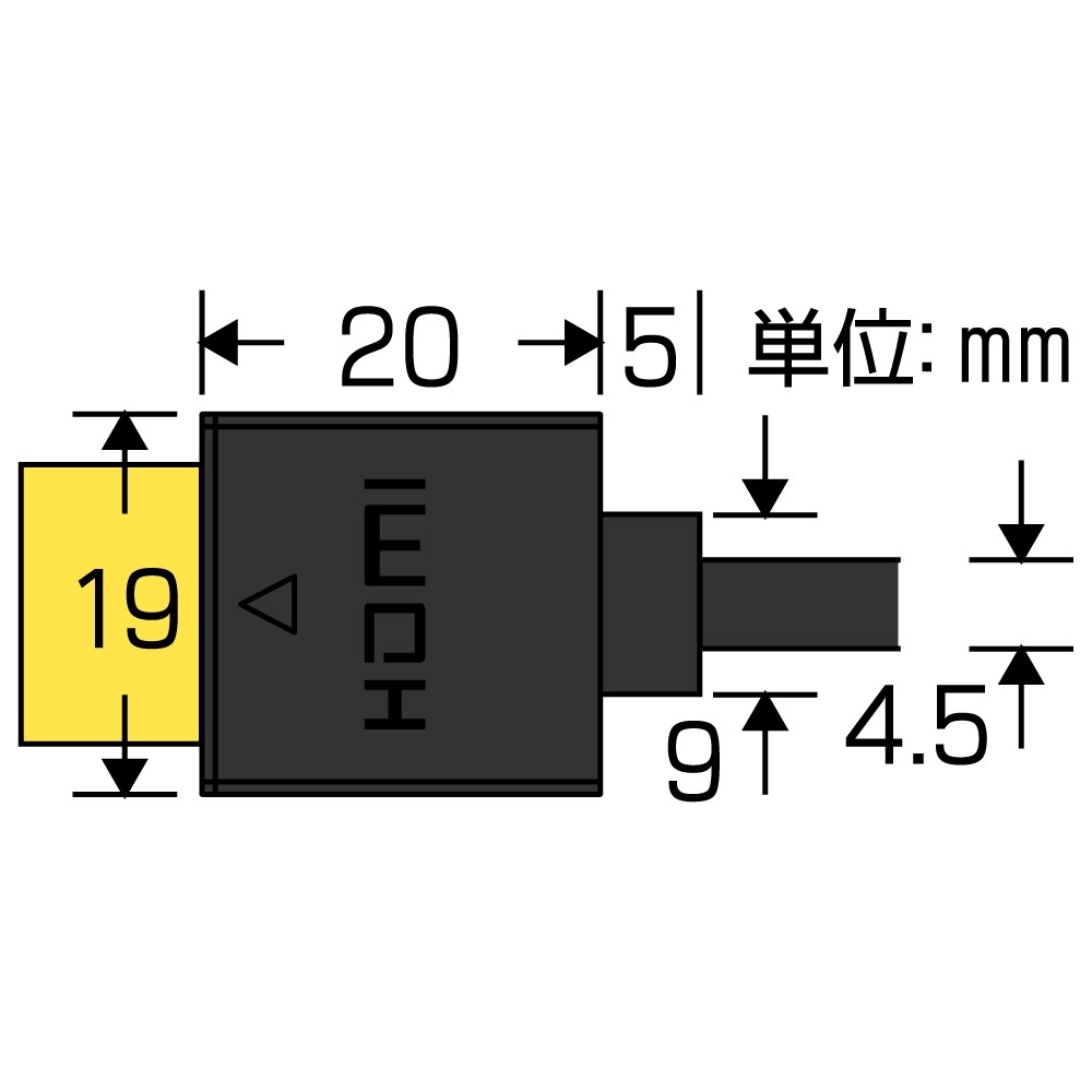 スリム＆ソフト ハイスピードHDMI延長ケーブル(0.3m)【AMC-HDES03V20】
