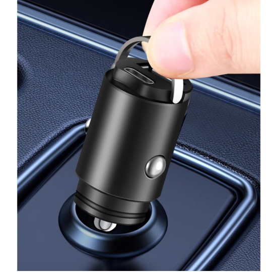 超小型シガーソケットカーチャージャー(PD30W)【L-CCPD-B】