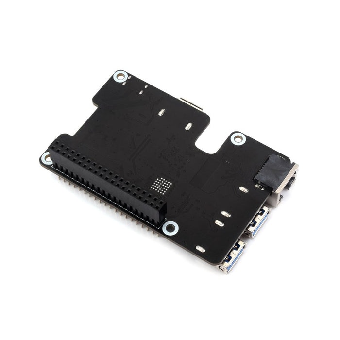 Waveshare Raspberry Pi 5用 PCIe-ギガビットイーサネット/USB 3.2 変換HAT+【WAVESHARE-27541】