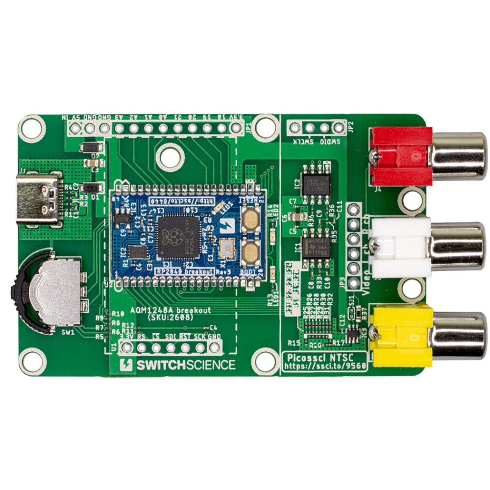 Picossci NTSCボード(RP2040搭載)【SSCI-095600】