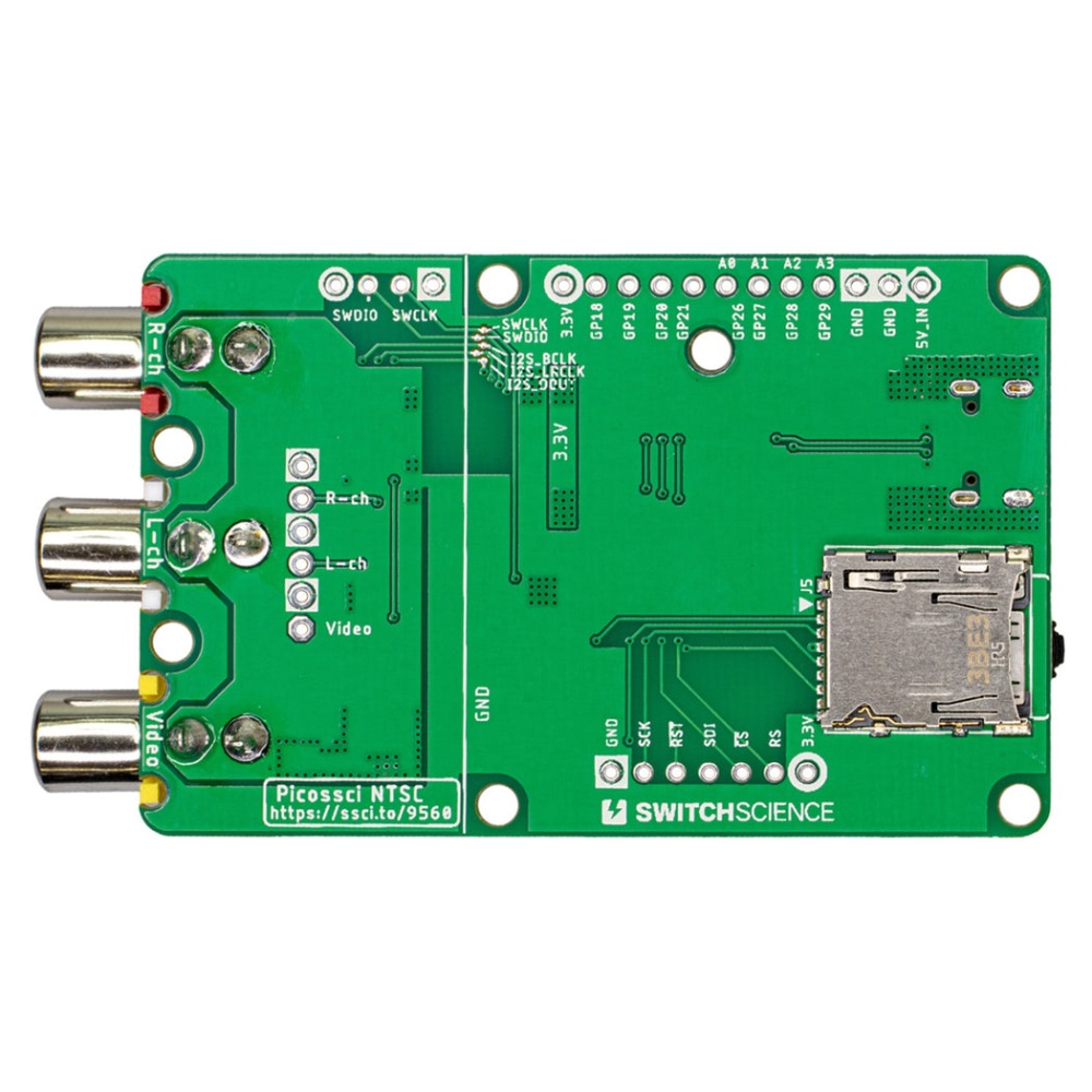 Picossci NTSCボード(RP2040搭載)【SSCI-095600】