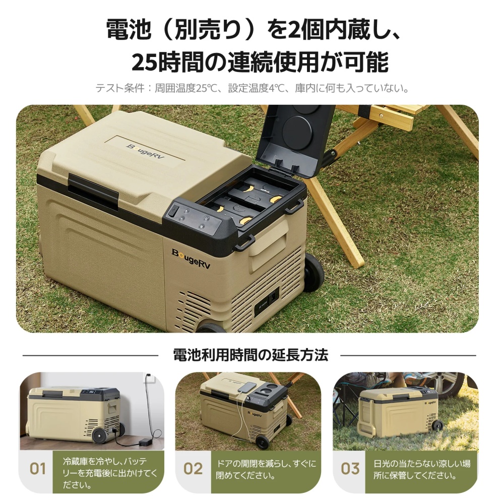 CRD MINI ポータブル冷蔵庫 19L カーキ【PR2004】