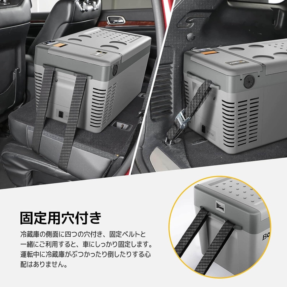 CRPRO ポータブル冷蔵庫 20L グレー【CRPRO20GR】