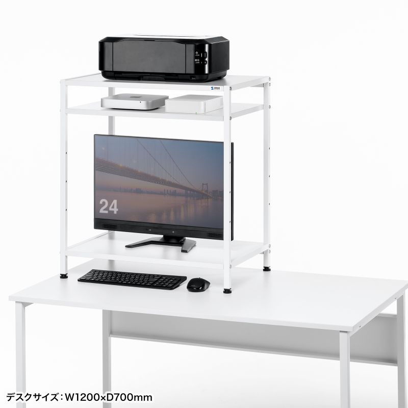 机上ラック(3段タイプ)【MR-70W】