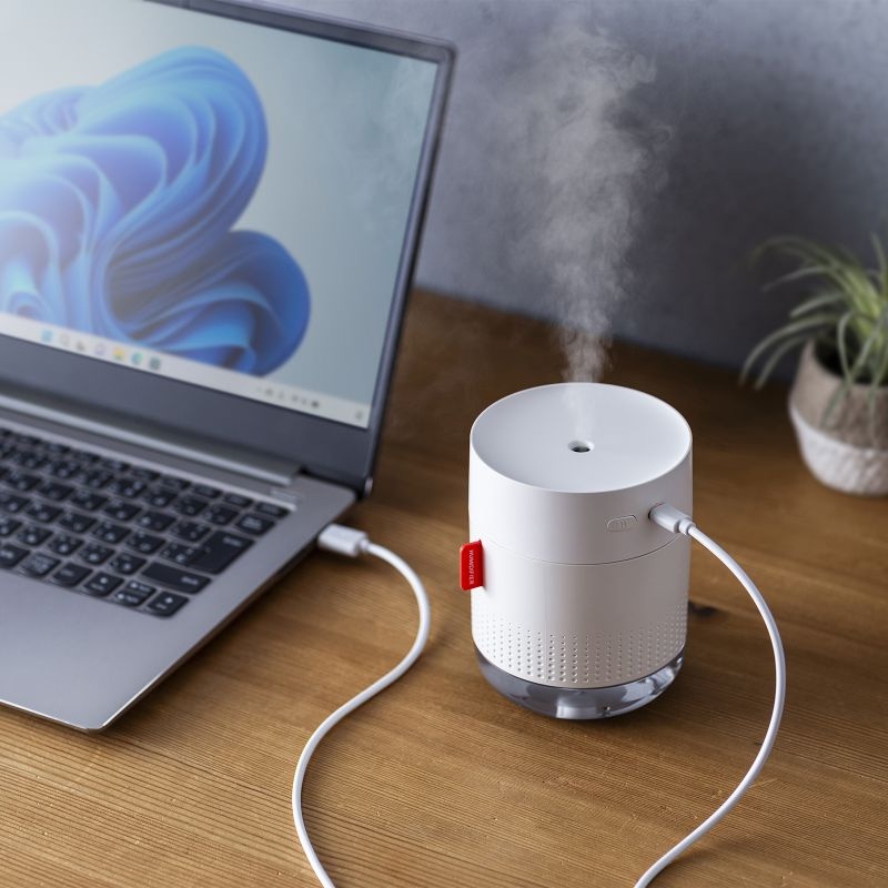 USB加湿器(充電式・450ml)【USB-TOY102W】