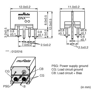 DC電源ライン用EMIフィルタ【BNX012-01】