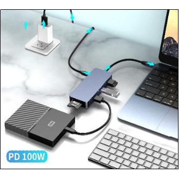 USB3.0 Type-Cハブ 8in1【L-CHU8】