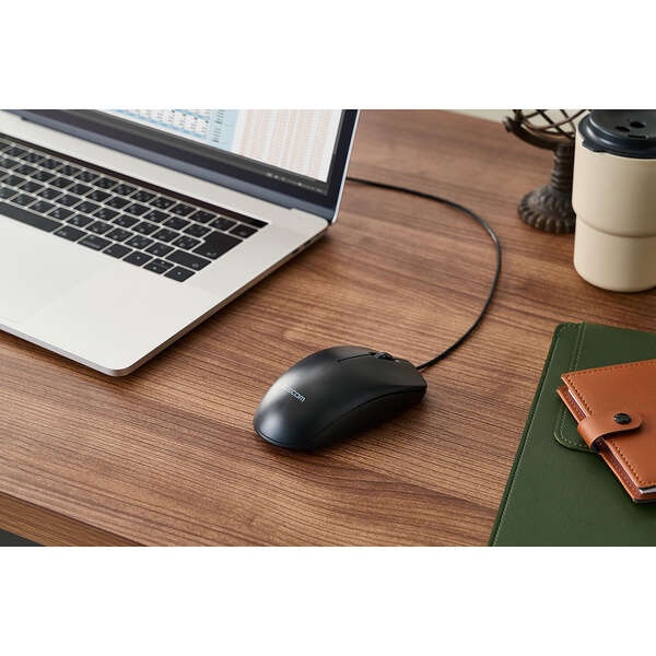 USB Type-C(TM)有線光学式マウス［3ボタン/Lサイズ］【M-LE10URCBK】