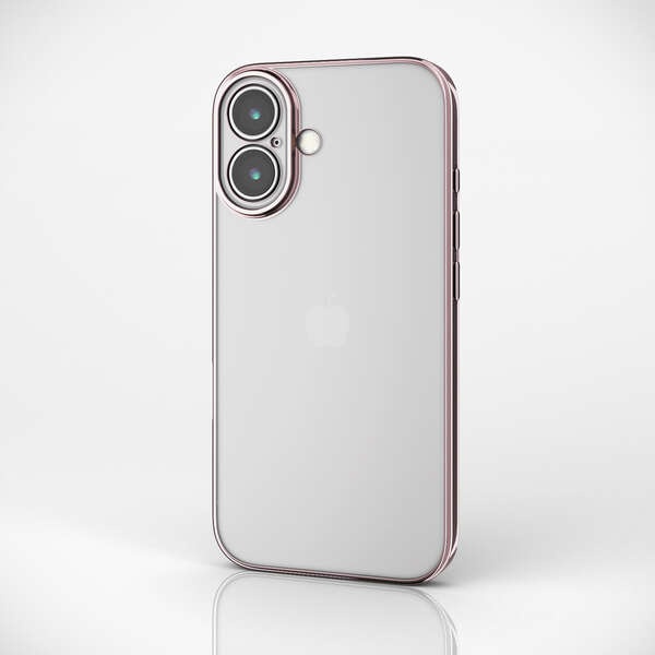 iPhone 16 ソフトケース 極限 メタリック【PM-A24AUCTMKPN】