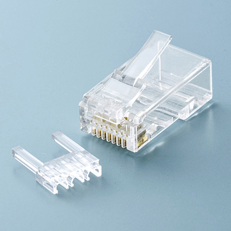 カテゴリ6RJ-45コネクタ(単線用・10個入り)【ADT-6RJ-10N】