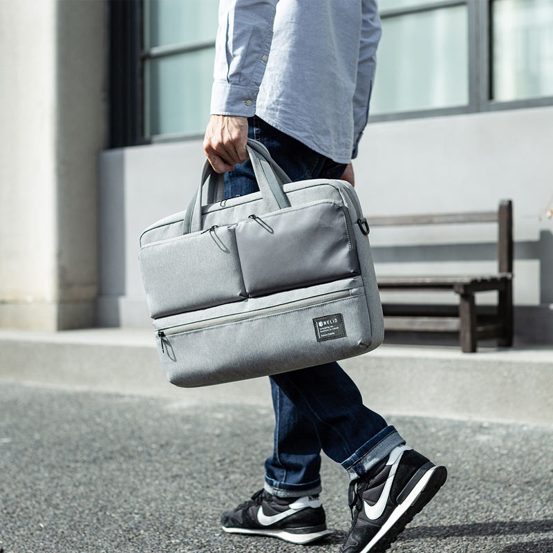 カジュアルPCバッグ(15.6インチワイド対応・グレー)【BAG-CA10GY】