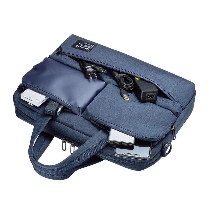 カジュアルPCバッグ(13.3インチワイド対応・ネイビー)【BAG-CA11NV】