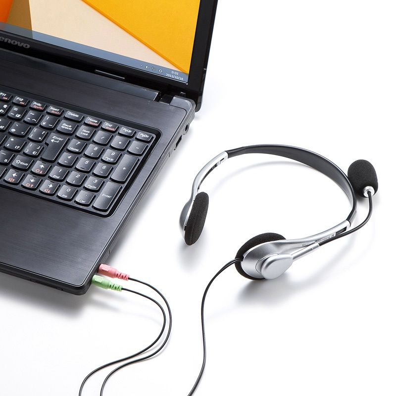 マルチメディアPCヘッドセット(シルバー)【MM-HS515SVN】