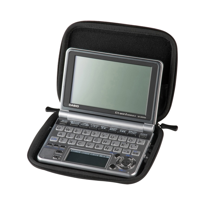 セミハード電子辞書ケース(ブラック)【PDA-EDC31BK】