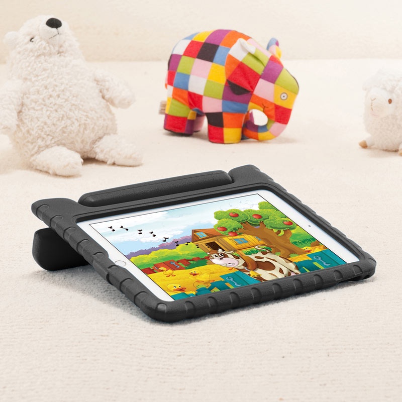 iPad 10.2インチ  衝撃吸収ケース ブラック【PDA-IPAD1605BK】