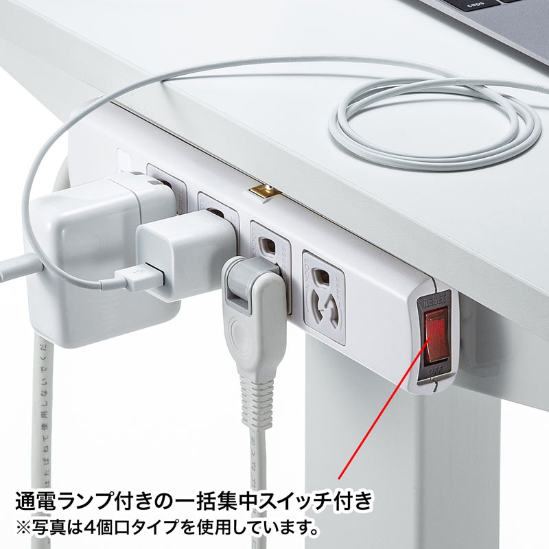 電源タップ(3P・6個口・5m)【TAP-36MG-5】