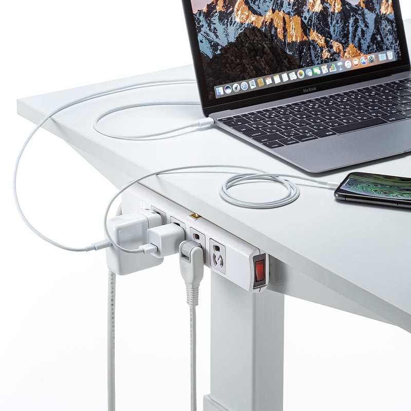 雷ガードタップ(3P・4個口・5m)【TAP-SP34MG-5】