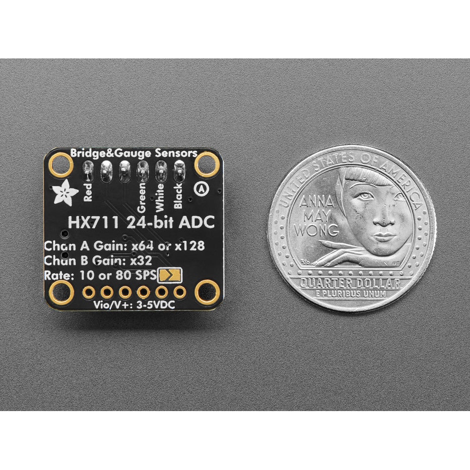 Adafruit ロードセル/重量計用ADコンバータモジュール(HX711搭載)【ADA-5974】