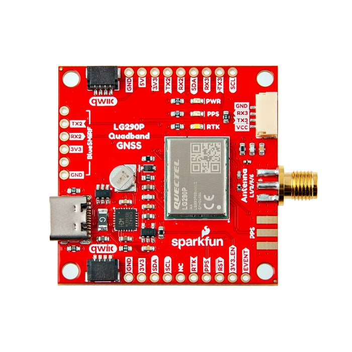 Qwiic - LG290P搭載クアッドバンド GNSS RTK基板【SFE-GPS-26620】