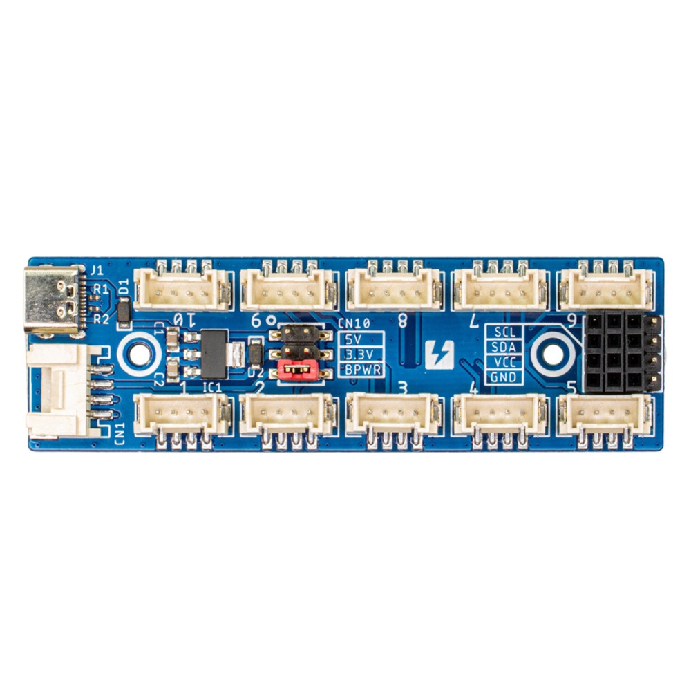 M5Stack用PortA拡張セルフパワー10ポートハブ【SSCI-093323】