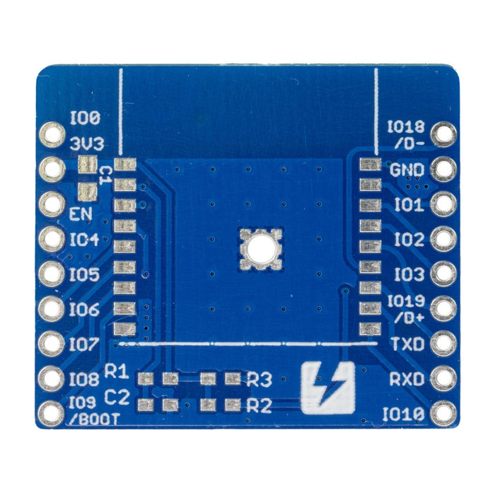 ESP32-C3-WROOM-02ピッチ変換用基板フル版(基板のみ)【SSCI-100946】