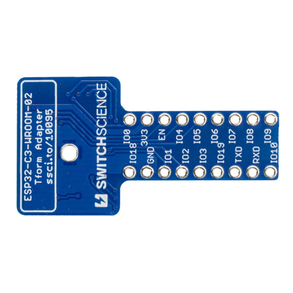 ESP32-C3-WROOM-02ピッチ変換用基板T型(基板のみ)【SSCI-100953】