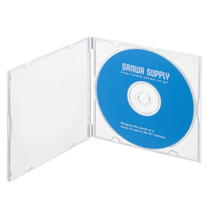 Blu-ray・DVD・CDケース（1枚収納ソフトタイプ・10枚セット）【FCD-PUS10CL】