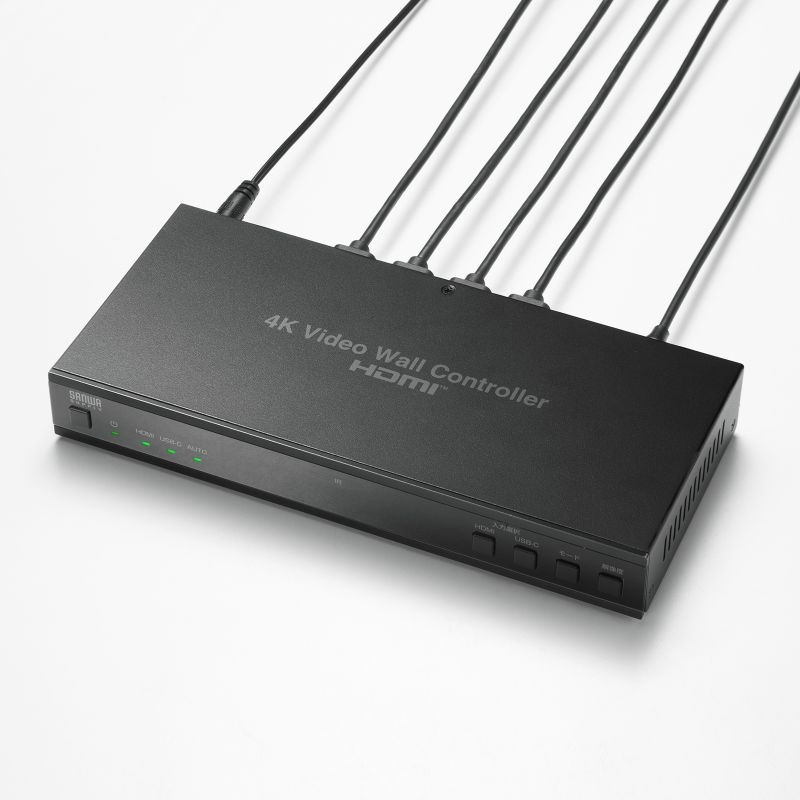 4画面ビデオウォールコントローラ(4K対応)【VGA-PHD4VWC】