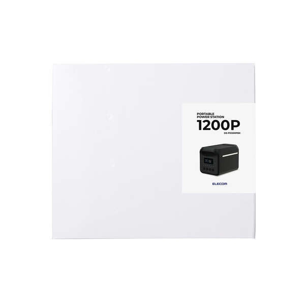 ポータブル電源 1200P(容量 1229Wh / AC出力 1500W)【DE-PS1200PBK】
