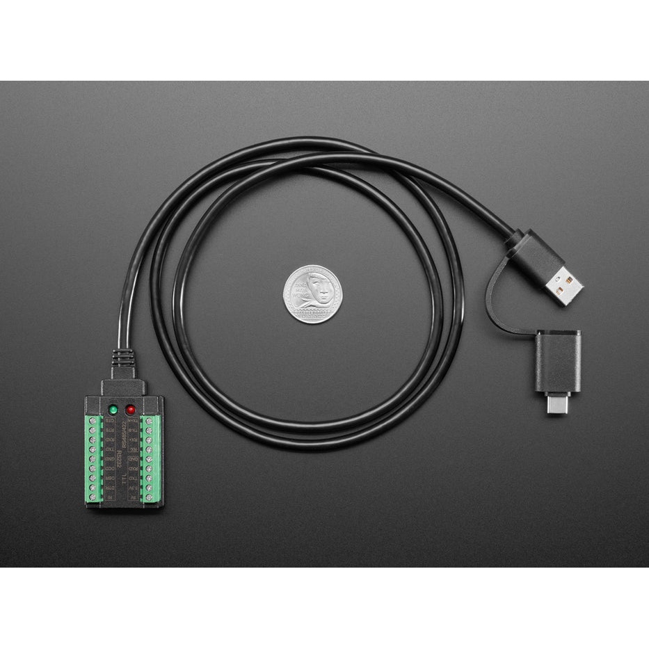 USB - マルチプロトコルシリアルケーブル(RS232/UART/RS485/RS422)【ADA-5994】