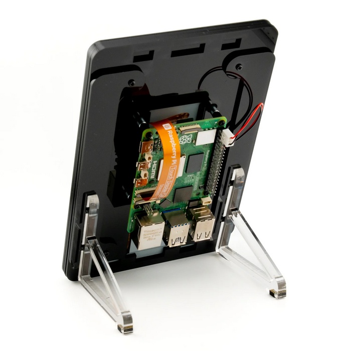 Raspberry Pi Touch Display 2用Pibow Frame(黒)【PIMORONI-PIM757】