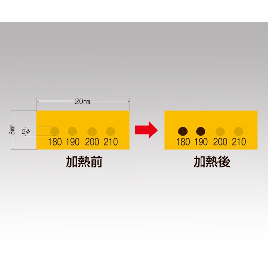 真空用サーモラベル(R)VLシリーズ(不可逆)1箱(10枚入)VL-120【VL-120】