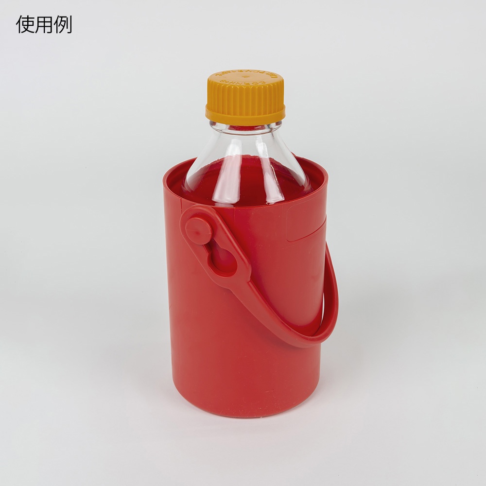 セーフティボトルキャリア(オートクレーブ可) 1.5L 赤 120915【120915】