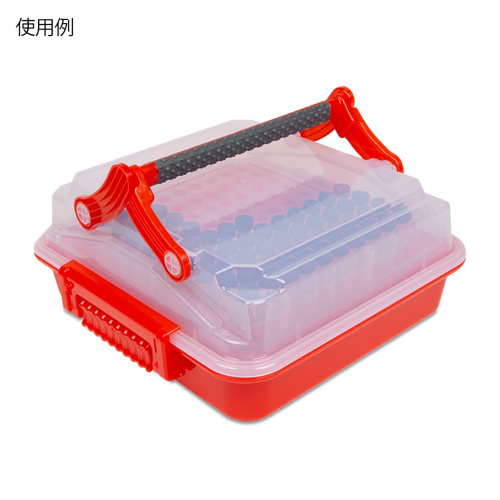 サンプル運搬ボックス Duraporter レッド 406×414×178mm 120927【120927】