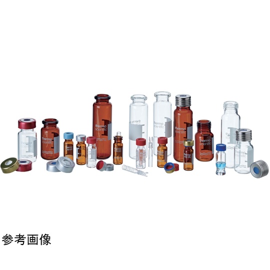 クリンプバイアル(ND11)褐色 ラベル付 2mL 100本入 CHCV11-20P【CHCV11-20P】