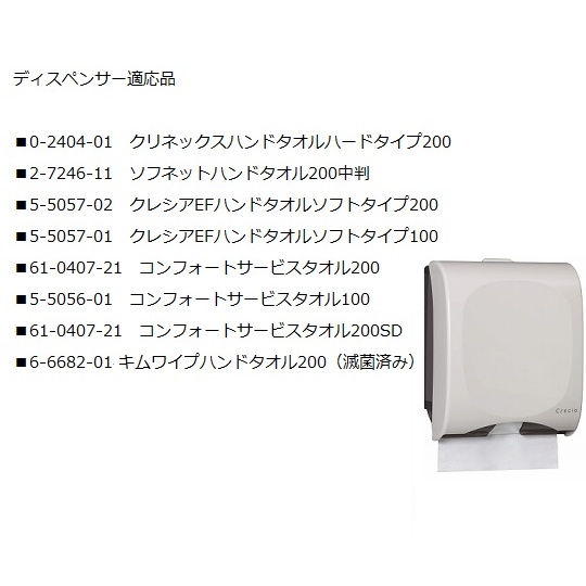 キムワイプ・ハンドタオル200 2枚重ね 電子線滅菌済 230×218mm 64002【64002】