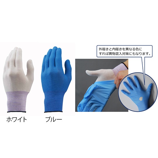 極薄EXフィット手袋 M ブルー 1袋(20枚入)B0620Blu-M【B0620Blu-M】
