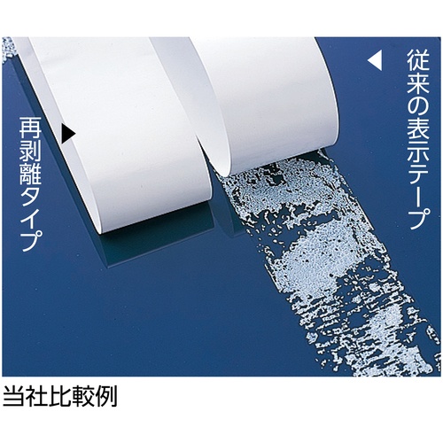 緑十字 ガードテープ(ラインテープ) 白 GTH-252W 25mm幅×20m 再はく離タイプ【149021】