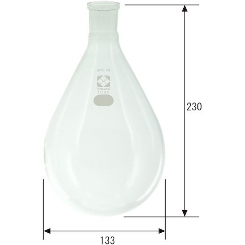 SIBATA SPCなす形フラスコ SPC-29 1000mL【030120-291】