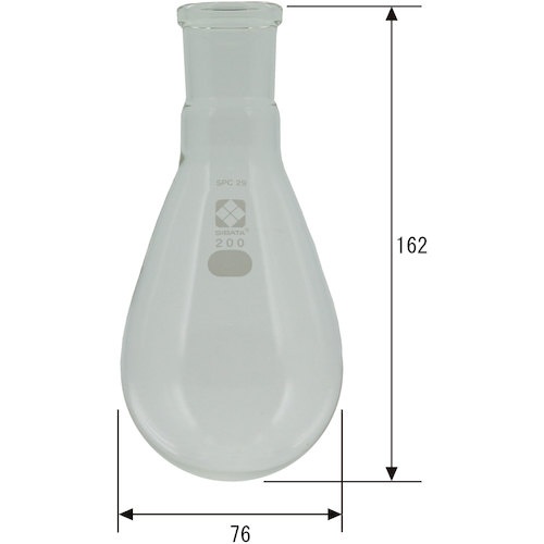 SIBATA SPCなす形フラスコ SPC-29 200mL【030120-29200】