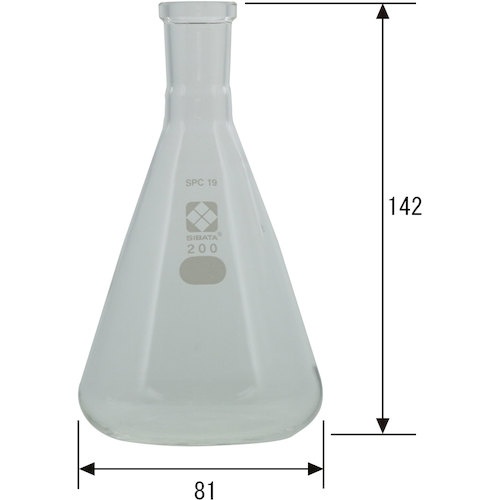 SIBATA SPC三角フラスコ SPC-19 200mL【030150-19200】