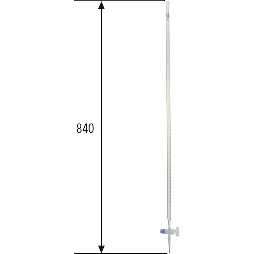 SIBATA ビュレット スーパーグレード ガラスコック付 50mL【021110-50】