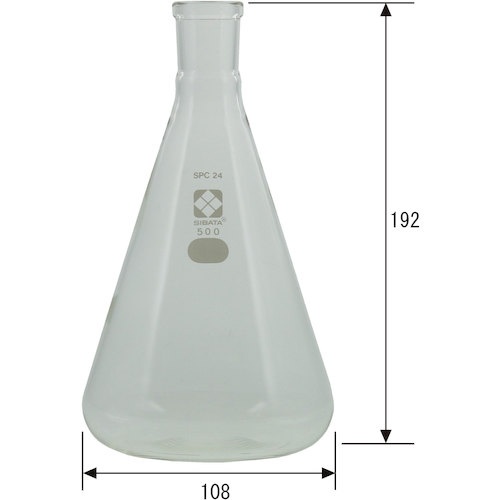 SIBATA SPC三角フラスコ SPC-24 500mL【030150-24500】