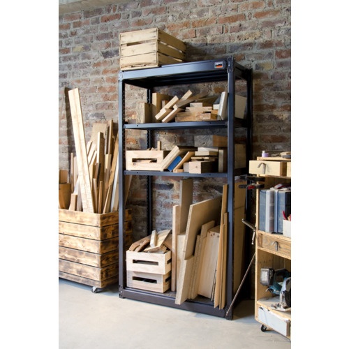 TRUSCO 軽量ボルトレス棚TSUG型 単体タイプ 942X640XH1800【TSUG100-63L-5-HBK】