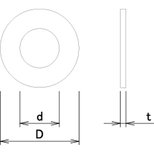 HP ゴムワッシャー 5x12 4枚入【10185813】